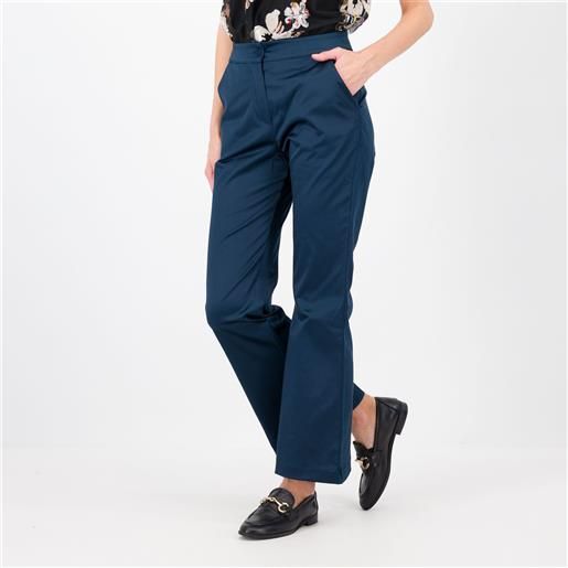 Mama pantaloni bootcut in raso lunghezza alla caviglia