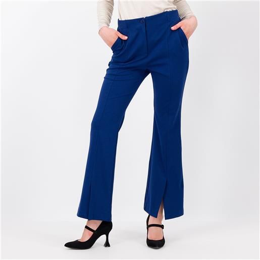 Caterina Lancini pantaloni in maglia di viscosa con spacco davanti