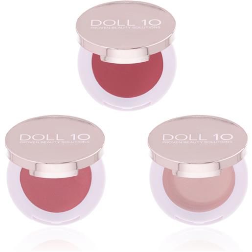 Doll10 3 blush in crema doll skin genius: champagne, rosa, vino