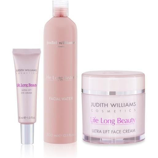 Judith Williams Cosmetics kit life long beauty: tonico, crema viso e crema occhi