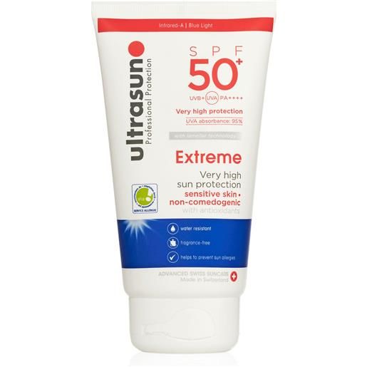 Ultrasun crema solare corpo extreme spf50+ per pelli delicate