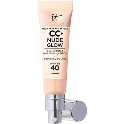 IT Cosmetics cc+ nude glow fondotinta luminoso effetto no makeup