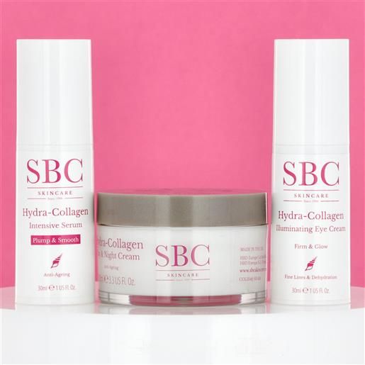 SBC hydra-collagen: siero, crema occhi, crema giorno e notte