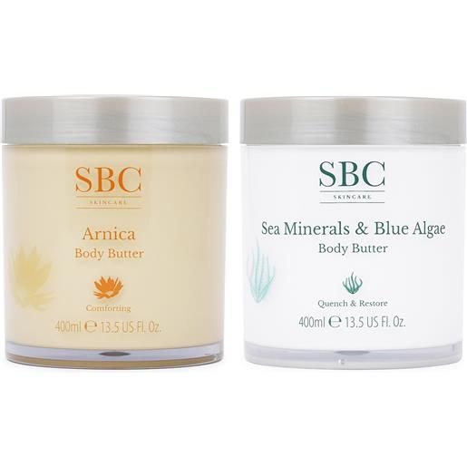 SBC kit 2 burri corpo: sea minerals & blue algae + arnica