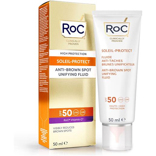 RoC soleil-protect protezione solare spf50+ con vitamina c