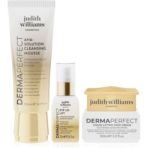 Judith Williams Cosmetics trio detergente, crema viso e crema contorno occhi