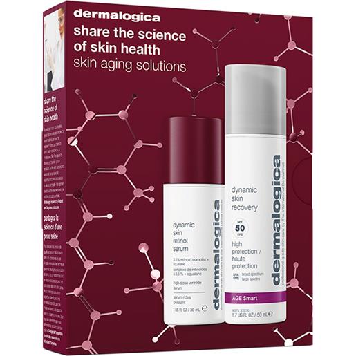Dermalogica kit skin aging solutions: crema spf50 + siero retinolo