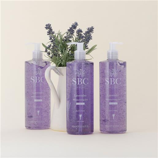 SBC kit 3 gel idratanti viso e corpo alla lavanda