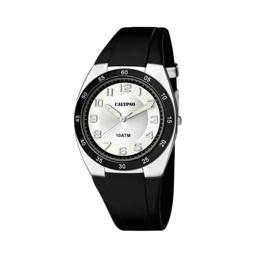 Calypso orologio analogico quarzo uomo con cinturino in silicone k5753/5