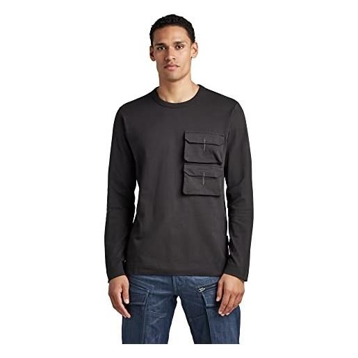 G-STAR RAW men's pocket t-shirt, nero (dk black d22391-c336-6484), l