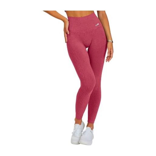 FGM04 frida leggings donna fitness pantaloni eldorado ecofir - aiuta a ridurre cellulite e adiposità - sportivi o casual violet taglia m-l