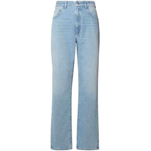Gcds jeans in cotone azzurro