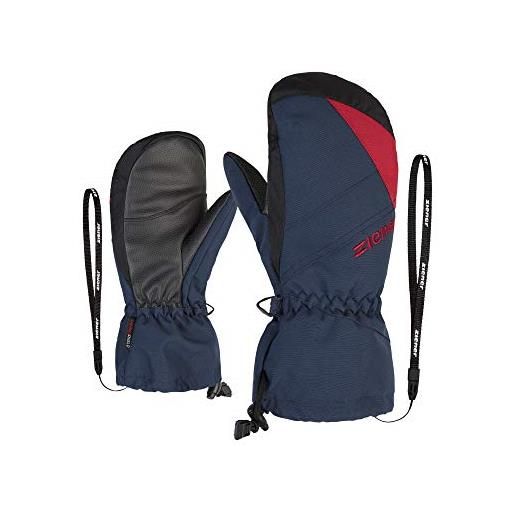 Ziener agilo as, guanti da sci/sport invernali, impermeabili, traspiranti. Bambini, blu navy scuro pepper, 7