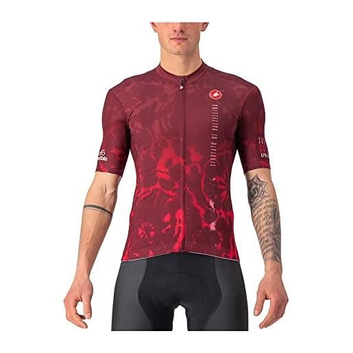 Castelli sforzato jersey, maglia lunga uomo, bordeaux