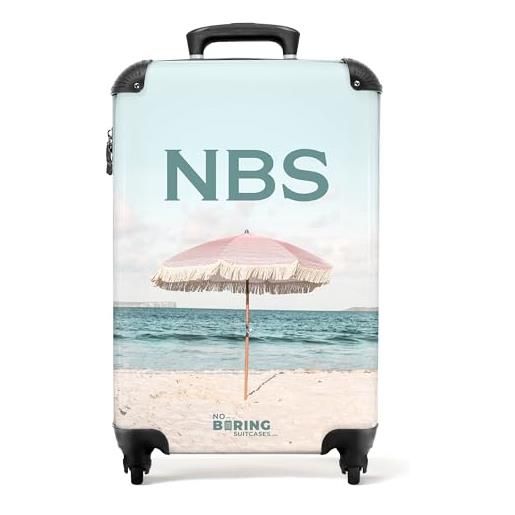 NoBoringSuitcases.com valigia modello, 5. Spiaggia con ombrellone, handgepäck, 5. Spiaggia con ombrellone