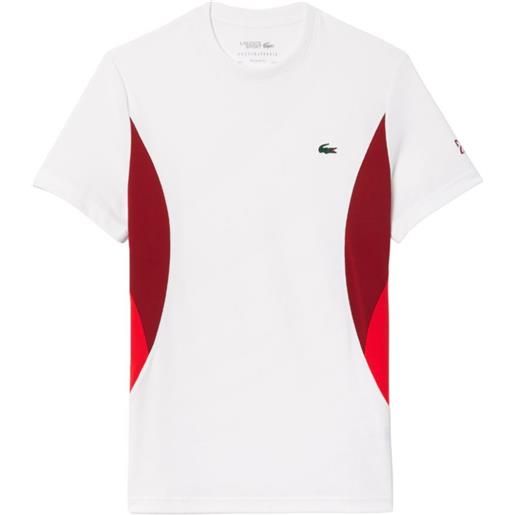 Lacoste t-shirt da uomo Lacoste tennis x novak djokovic t-shirt - white