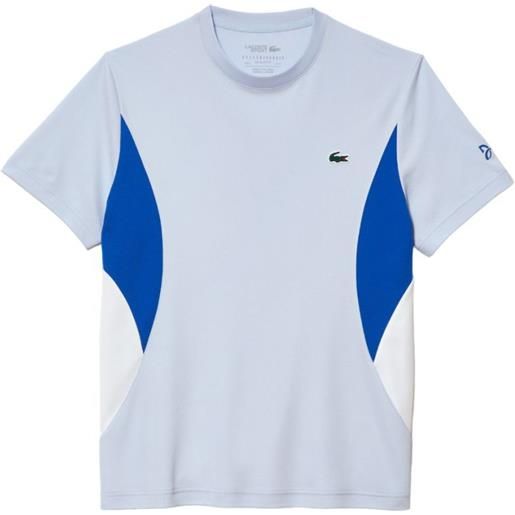 Lacoste t-shirt da uomo Lacoste tennis x novak djokovic t-shirt - light blue