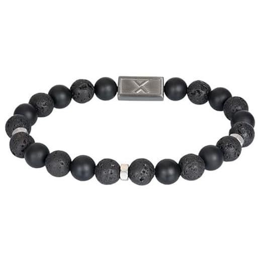 iXXXi men bracciale di perle mex nero | taglia unica, misura unica, resina, nessuna pietra preziosa