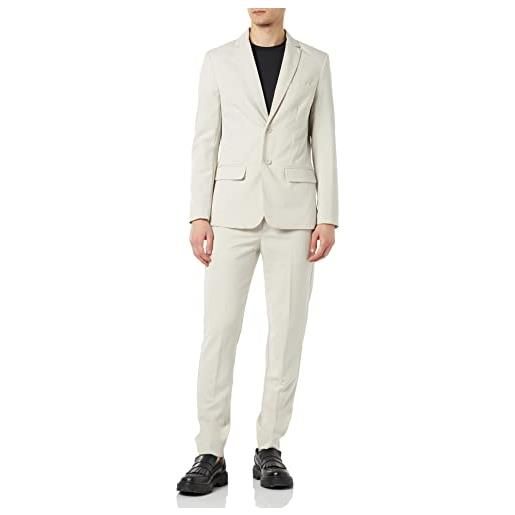 Only & sons onseve slim 0071 suit abito, nero, 60 it uomo