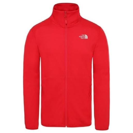 The north face quest fz giacca, rosso fuoco, xl uomo