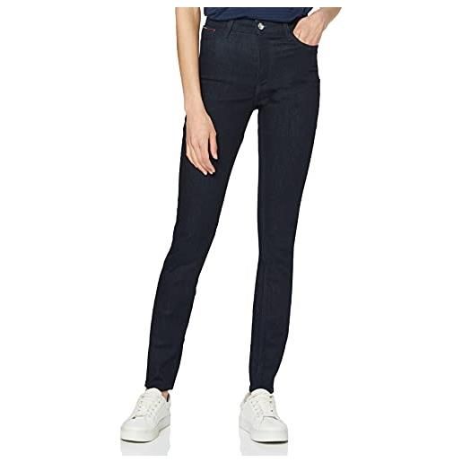 Tommy Jeans donna high rise skinny santana nrst jeans, blu (new rinse stretch 911), w28/l32