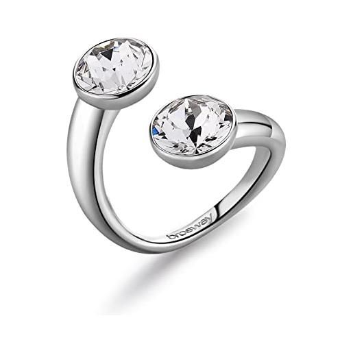 Brosway anello donna in acciaio, anello donna collezione affinity - bff176a