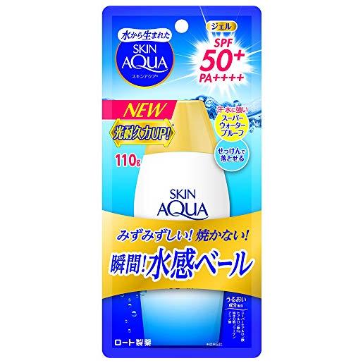 SKIN AQUA uv super moisture gel sunscreen fragrance free 110g spf50+ / pa++++ comfortable lotion gel uv that won't get sticky even in hot weather. 
