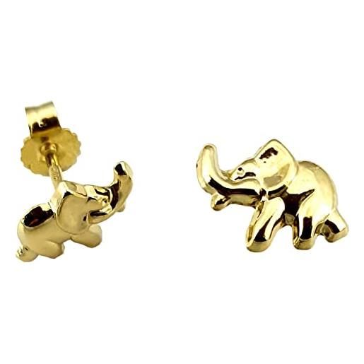 Nicht Zutreffend orecchini spina elefante in vero oro 585 bambini orecchini oro giallo bambini orecchini