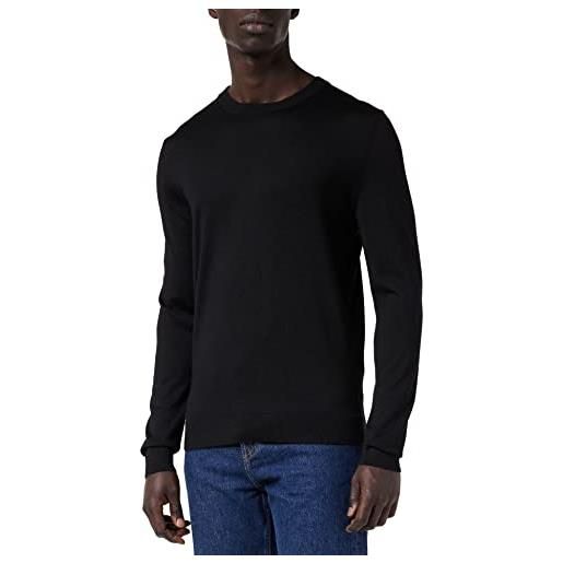 SELECTED FEMME selected homme black slhtown merino coolmax knit crew b noos maglione, nero, xl uomo