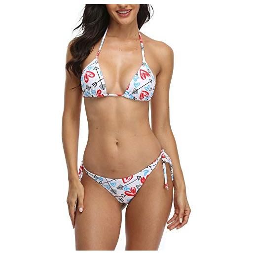 SHERRYLO 10 solid color women's thong tanga bikini set string swimsuit for s-xl body (pink)