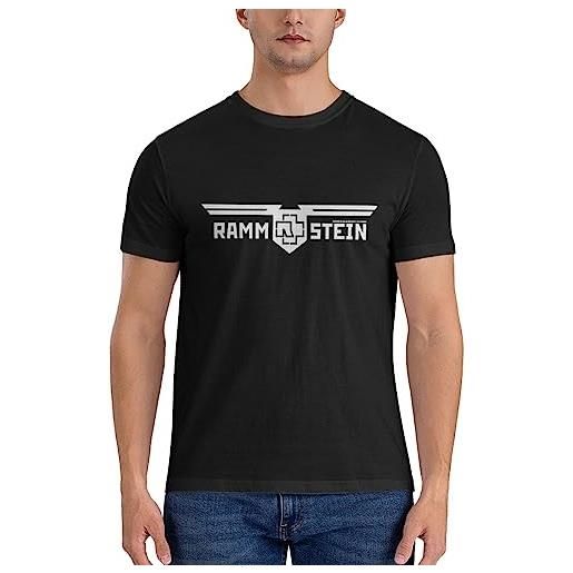 KWQDOZF ram-m-stein graphic t-shirt cool design top tees black m