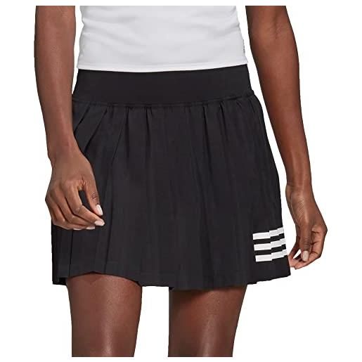 Adidas club pleatskirt pantaloncini, black/white, xs donna