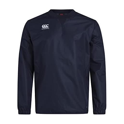 Canterbury club vaposhield - top da rugby resistente all'acqua, colore: nero, marina militare, xxl