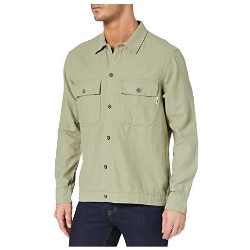 ONLY & SONS onskennet life ls linen-maglietta oversize noos camicia, verde olio, xs uomo