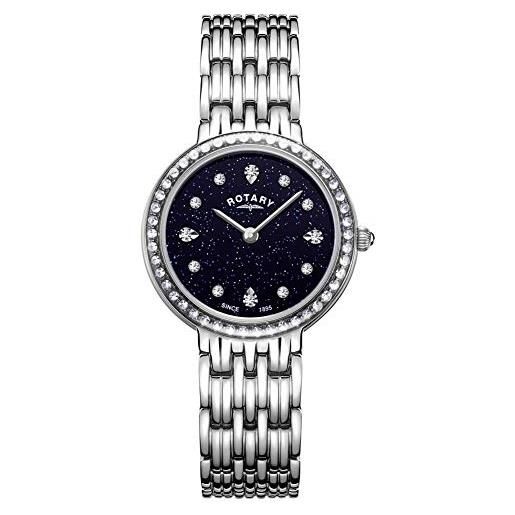 Rotary orologio analogico quarzo donna con cinturino in acciaio inox lb00400/67