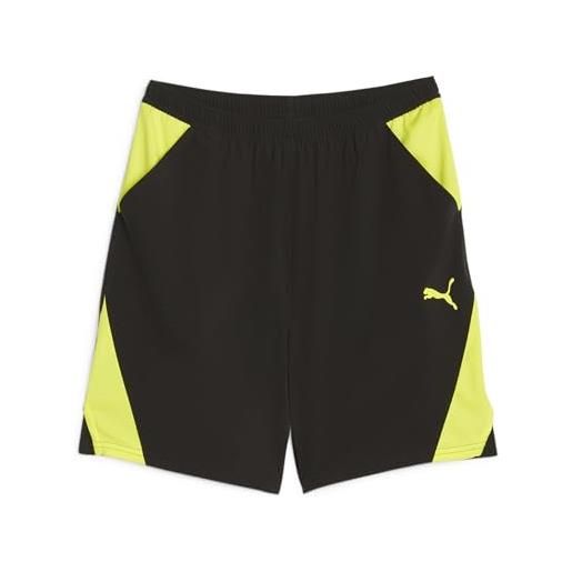 PUMA fit ultrabreathe-pantaloncini in tessuto da 17,8 cm, uomo, nero-giallo burst, xxl