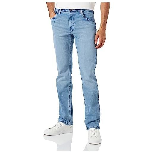 Wrangler greensboro jeans, blu (brushed mid blue), 40w / 34l uomo