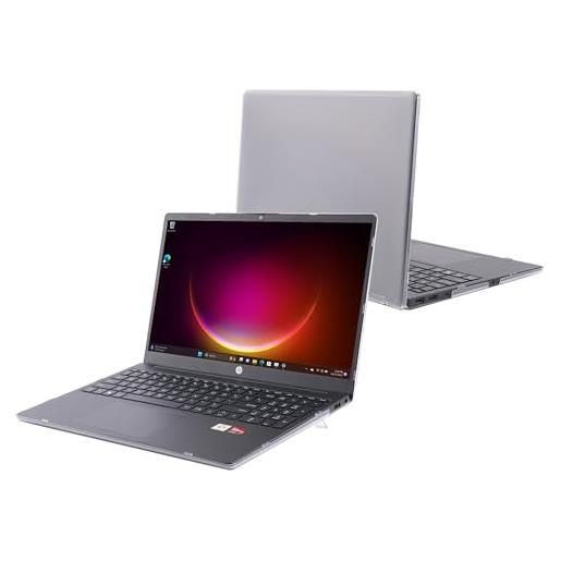mCover custodia compatibile solo per laptop hp da 15,6 pollici 2023-2024 serie 15-fcxxxx / 15-fdxxxx pc notebook windows (non compatibile con altri modelli di laptop hp), trasparente