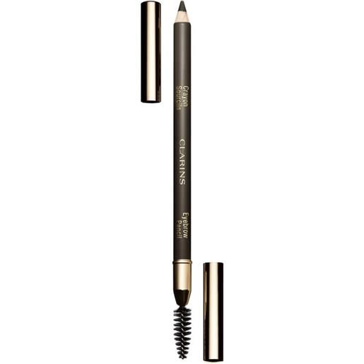 Clarins crayon sourcils - matita sopracciglia alta definizione, sguardo perfetto 01 - dark brown