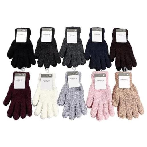 OSMA winter women gloves 10fold w touchfunctionality guanti, adulti unisex, multicolore (multicolore), taglia unica