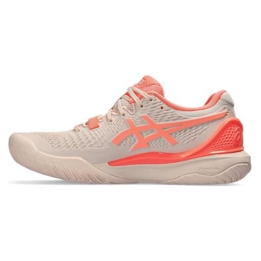 ASICS gel-resolution 9, sneaker donna, pearl pink/sun coral, 42 eu
