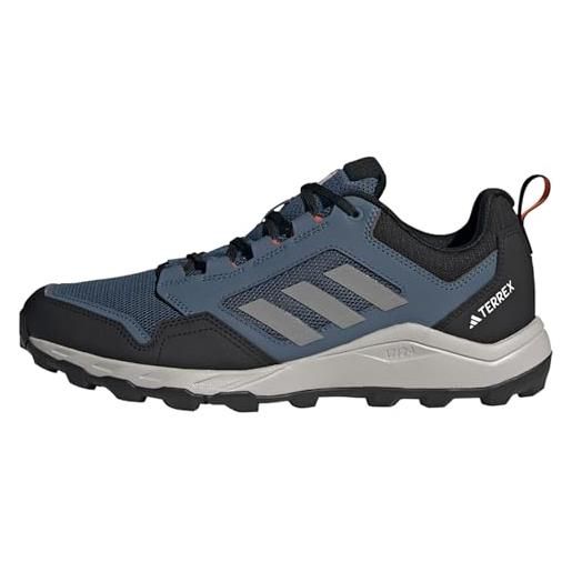 adidas tracerocker 2.0 trail running scarpe, ginnastica uomo, olive strata nucleo nero verde scintilla, 45 1/3 eu