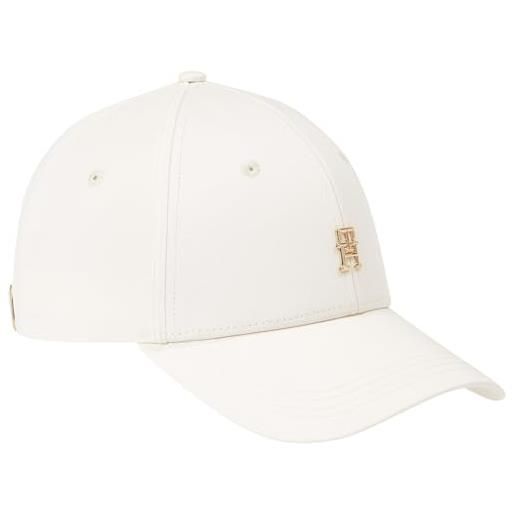 Tommy Hilfiger cappellino donna essential chic cappellino da baseball, bianco (calico), taglia unica