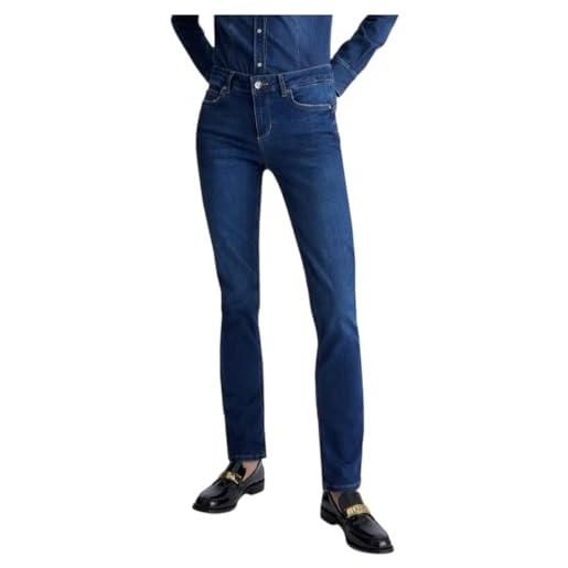 Liu Jo Jeans donna, modello dal fit regular, in cotone, colore blu scuro blu den. Blue dk match wa