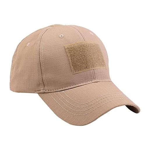 Generic berretto da baseball mimetico uomo outdoor jungle tactical camo cappelli da trekking, cachi, 56-61 cm