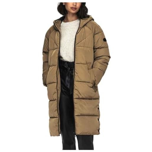 Only onlamanda long puffer coat cc otw cappotto, cocco tostato, s donna