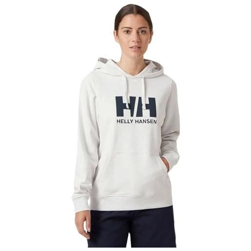 Helly Hansen donna hh logo hoodie, grigio, m