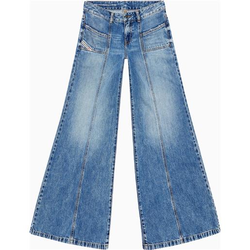 DIESEL flare jeans blu medio donna DIESEL d-akii 09h95
