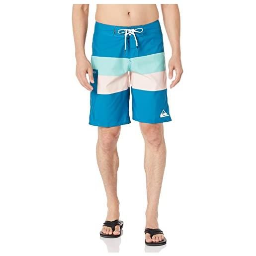 Quiksilver costume da bagno corto da uomo everyday board boxer, seaport amazon 21 stripe, 6