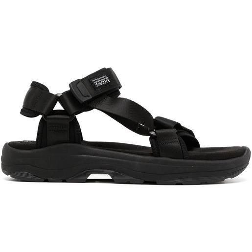 Suicoke sandali depa-v2po con chiusure a strappo - nero